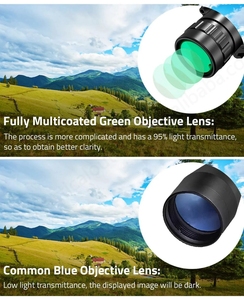 Ống ngắm chiến thuật CVLIFE 4x32 Prism với lưới chiếu sáng đỏ, xanh lá và xanh dương, tích hợp laser chỉ điểm bằng sợi quang - Product Image 5