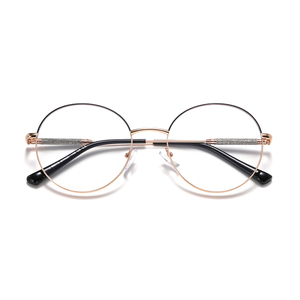 MS 95818 2025 nuevas mujeres gafas redondas de Metal marco gafas ópticas Anti-Luz Azul gafas con <span class=keywords><strong>lentes</strong></span> fotocromáticas - Product Image 5