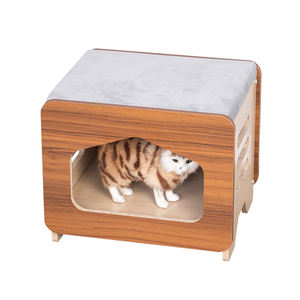 Youlite patrón sólido Jaula de madera para gatos conejo escondite gato cubo habitación conejito escalada combinación gato casa - Product Image 2