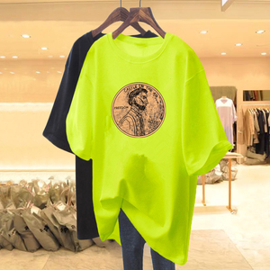 <span class=keywords><strong>T</strong></span>-shirts pour femmes en <span class=keywords><strong>coton</strong></span> 100% surdimensionnés, tendance, imprimés sur mesure, <span class=keywords><strong>t</strong></span>-shirts bon marché, <span class=keywords><strong>t</strong></span>-shirts de créateurs originaux pour femmes, vente chaude - Product Image 2