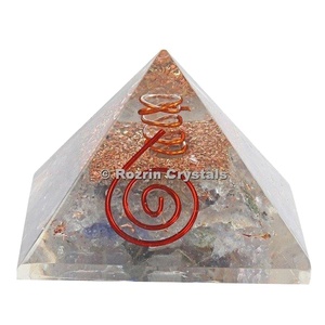 Iolite Orgone Pyramids hand made in india - Product Image 1