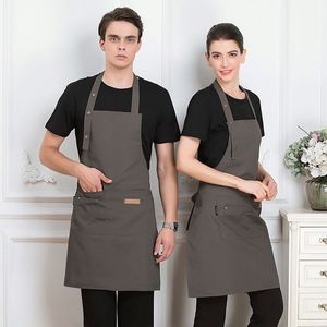 Tablier de cuisine à suspendre autour du cou, résistant à l'huile, pour la maison, la cuisine, la préparation de thé au lait et de café, ajustable à la taille - Product Image 2