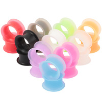 2026 Tendances : Plugs et Tunnels d'oreille en silicone multicolores, Dilatateurs d'oreille à double évasement, Bijoux de piercing corporel, Vente en gros