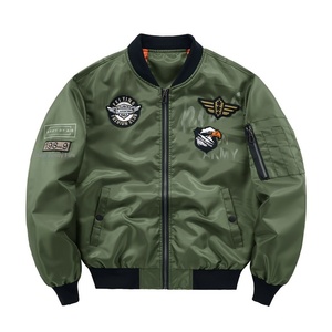 OEM Casual Slim-fit Pilot <strong>Jacket</strong> for Men with Stand Collar Korean Style <strong>Waterproof</strong> <strong>Thin</strong> for Daily Streetwear Outdoor Sports - Product Image 4