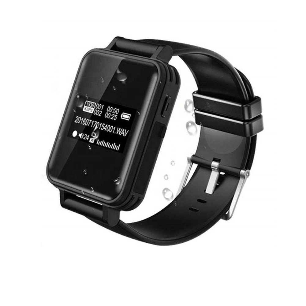 V81 de 8GB 16GB 32GB de memoria impermeable de grabación de voz de las mujeres de los hombres reloj de pulsera Digital grabadora de voz