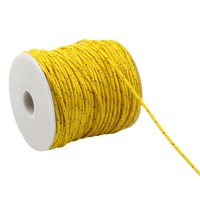 Corde tressée réfléchissante fluorescente anti-vent en UHMWPE/Polyester, résistante à la traction, 0,9 mm, 1 mm, 2 mm, 3 mm, pour l'escalade et les activités statiques en extérieur