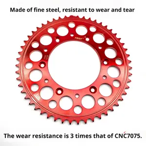 Aplicable para Huayang Zhenglin Bosuier M5 Beihai Jidaozhe <span class=keywords><strong>Cuma</strong></span>, Cadena de Motocicleta Todoterreno, Colorida, 52 Dientes, Hecho en China - Product Image 3