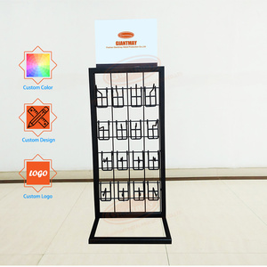 Bảng hàng đầu tùy chỉnh Giá bán lẻ cửa hàng dây lưới hiển thị treo móc đứng - Product Image 2