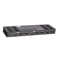 Commutateur kvm 8K 60HZ USB3.0 double HDMI pour ordinateurs Macbook 2 Partager 1 ensemble souris clavier moniteur commutateur usb kvm avec télécommande
