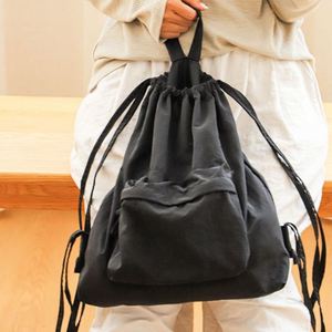 BESTELLA All-Season Fashionable Wholesale Unisex Nylon Large Capacity Lightweight Student Daily Use Casual <b>Drawstring</b> <b>Backpack</b> - Product Image 6