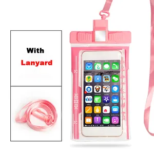 นกหวีดกีฬาน้ําออกเคสโทรศัพท์มือถือกันน้ํา IPX8 กระเป๋าโทรศัพท์มือถือ PVC ถุงแห้งหน้าจอสัมผัสกระเป๋าโทรศัพท์มือถือ