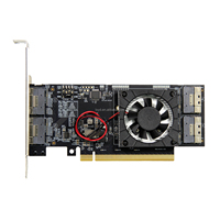 Carte d'extension industrielle PEX8748 PCIe 3.0 X16 avec prise en charge de GPU externe, stockage NVMe SSD U.2, compatible Intel Linux, en stock