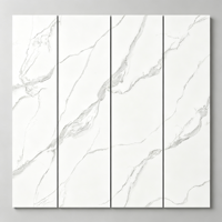 Carreaux de sol en porcelaine 800x2600x9mm, surface brillante, blanc ordinaire, pour salon, imperméables, écologiques, imitation brique murale
