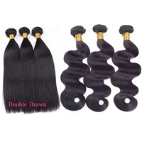 Extensions de cheveux humains vierges bruts vietnamiens de qualité 12A, double tirage, avec closure, non traités, pour professionnels