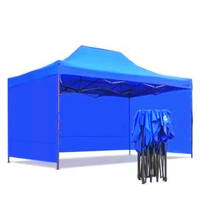 Pavillon 3x3 imperméable, gazebo pliable avec parois latérales, auvent pour fête, tente pliante d'extérieur pour événements