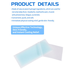 Parches de Gel Refrigerante Liderson SF20 de Hidrogel No Tejido para Adultos - Servicio OEM, Reducción Natural de la Fiebre, 4-8 Horas de Efecto Frío - Product Image 3