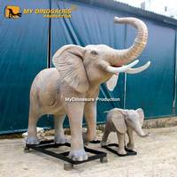R Haunted House Animatronic Attraction Éléphant animatronique réaliste