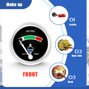 Wenle wtm155n4.5r 1w7550 sắt 52mm 12V 24V đỏ 4.5M bình thường cơ khí nhiệt độ nước đo phù hợp cho Sâu Bướm - Product Image 2