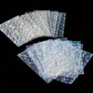 FX Holographic <b>Plastic</b> Clip Card Sleeves Flashing Protective Business Card Protectors Customizable 1 Pack 50 Pieces - Product Image 5