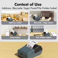 Impresora de Etiquetas Térmicas, Impresora de Códigos de Barras, Máquina de Impresión Rápida Y50, Papel Térmico de 2 Pulgadas y 50 mm, Mini