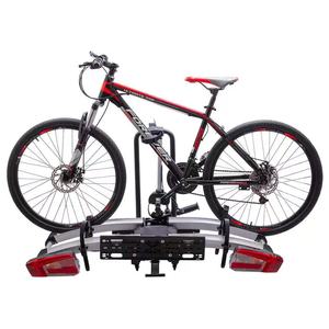 Soporte de montaje para <span class=keywords><strong>bicicleta</strong></span> de acero al carbono, adecuado para SUV y sedanes, marco trasero plegable, con soporte para matrícula - Product Image 5