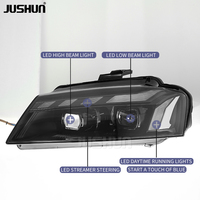 Ensemble de phares JUSHUN pour Audi A3 2008-2012, mise à niveau des phares, luminosité accrue de 200 %, plug and play