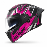 Casque de moto homologué DOT avec motif flamme, en ABS, modulaire, intégral, à double visière, pour une sécurité accrue lors de la conduite
