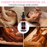 Huile Essentielle de Fleurs de Cerisier 120ml Pure Naturelle Biologique pour Aromathérapie, Diffuseur, Massage, Fabrication de Savons et Parfums