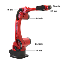 Robot industriel BORUNTE 10 kg à 6 axes, portée de 1587 mm, bras robotisé pour le moulage par injection, l'assemblage, le meulage et l'inspection