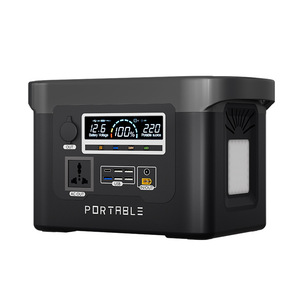 สถานีไฟฟ้าพกพาสำหรับใช้งานกลางแจ้ง ขายดี 12V 220V ความจุขนาดใหญ่ 800W 1500W สถานีพลังงานแสงอาทิตย์แบบพกพาสำหรับใช้ในบ้าน - Product Image 1