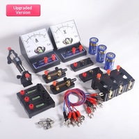 Equipo de Experimentos de Circuitos Eléctricos para Física de Secundaria, Juego Completo con Amperímetro y Voltímetro, Kit de Experimentos de Demostración Eléctrica