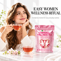 Thé pour le bien-être hormonal OEM ODM, marque privée, thé aux herbes pour femmes, formule personnalisée, sachets de thé, fabricant direct d'usine, vente en gros