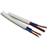 Fabricant de fil électrique câble plat 2 noyaux 3 noyaux 1.5 2.5 4sqmm gaine PVC cuivre fil isolé fil électrique basse tension