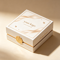 Kotak Hadiah Kaku Cetak Khusus Bahan Daur Ulang Gaya Gotik Elegan untuk Kosmetik Perawatan Kulit Parfum Pakaian