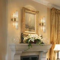 Applique murale LED de luxe moderne avec design en cristal pour chambre et salon, éclairage intérieur