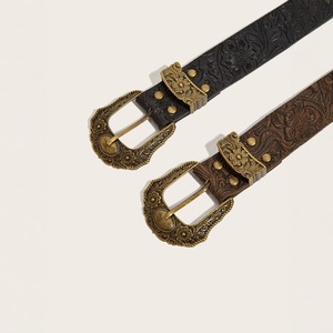Nuova cintura Vintage retrò da donna rivetti in lega resistente alla moda fibbie con ago alla moda cinture neutre stile - Product Image 2