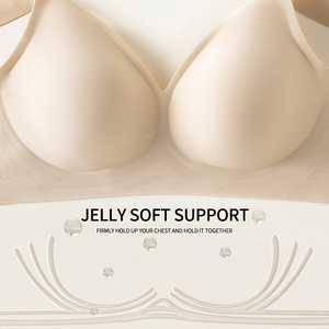 Sujetador sin costuras de talla grande 4XL para mujer, ropa interior moldeadora con realce de pecho y cuello <span class=keywords><strong>en</strong></span> V - Product Image 3