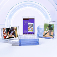 Vente directe usine – Étui de présentation magnétique pour cartes, en acrylique transparent 35PT, durable, pour cartes de sport et cartes PTCG