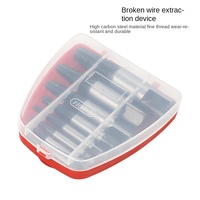 Dr. Extracteur de fils cassés géant 5 pièces avec dents grossières et fines, taille d'engrenage 1/4 "-3/8", traitement de trempage, qualité DIY, ensemble en boîte