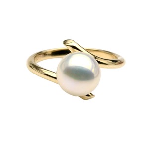 Anillo de Perlas de Agua Dulce Sweet Dreams, Plata 925, Tono Dorado, Joyería Pulida - Product Image 1