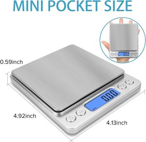เครื่องชั่งน้ำหนักอาหารดิจิตอล3กก. เครื่องชั่งอาหารไปรษณีย์ - Product Image 4