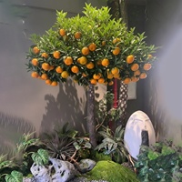 Arbre d'oranger artificiel, taille personnalisable, plante à fruits artificiels réalistes pour la décoration de la maison, du bureau, de l'hôtel, du mariage, du balcon