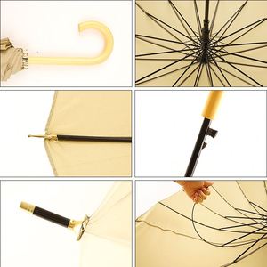 Markdown Sale Size Selectable Large Straight Fiberglass Waterproof High End Girl <b>Umbrella</b> for Women - Product Image 4