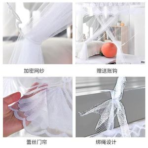 Mosquito Net For Bunk Beds Rectangle Hanging Dustproof Mosquito Proof Student Bed Canopy All Season Use - Product Image 3