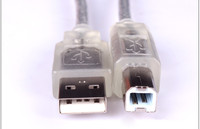 Câble USB haute vitesse pour câble d'imprimante Am/ Bm transparent