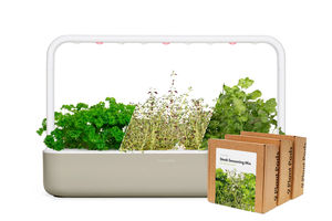 Big Steak Assaisonnement Kit Smart Garden 9x Thym Frisé Persil Coriandre Plante Dosettes Plus 3x <span class=keywords><strong>Basilic</strong></span> 3x Mini Pots De Fleurs Jardinières - Product Image 6