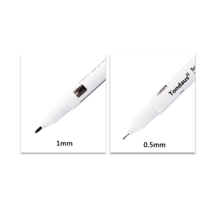 Semi Permanent Skin Marker <b>Pen</b> 0.5mm 1mm Single Double Head Eyebrow Lip Line Surgical Tattoo Marker - Product Image 5