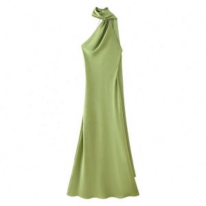 Robe Vintage Sans Manches pour Femme avec Rubans au Col – Modèle Vestidos - Product Image 6