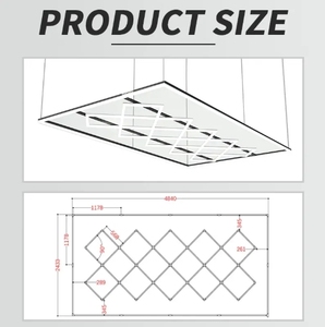 Xách tay <span class=keywords><strong>LED</strong></span> không thấm nước nhà để xe ánh sáng đèn Rửa Xe Làm việc đèn kiểm tra chi tiết tổ ong lục giác lạnh trắng sáng - Product Image 6