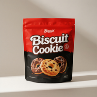 Échantillon Gratuit Petits Sachets D'emballage Personnalisés Imprimés pour Snacks, Biscuits, Crackers et Puffs à Fermeture Éclair